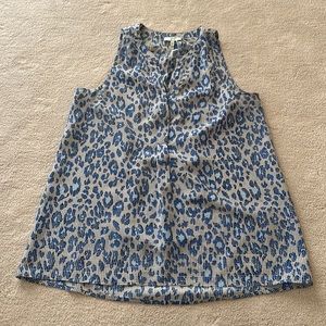 Joie Leopard Silk Tank